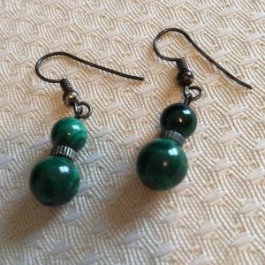 Malachite Gemstone Earrings